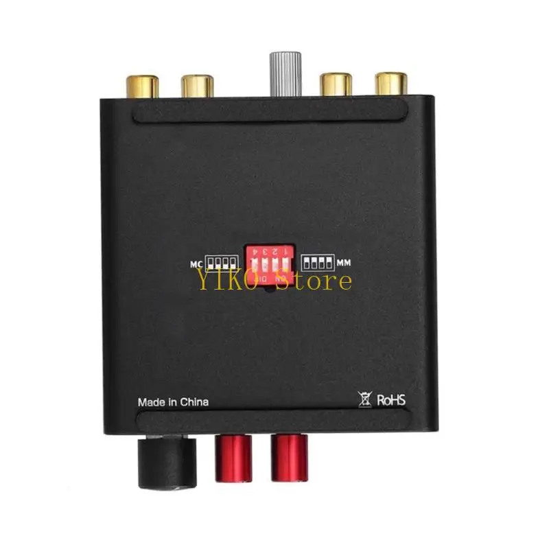 K32C Máy Ghi Âm Tiền Khuếch Đại Phono Preamp cho Bàn Xoay Stereo HiFi Ống Chân Không Khuếch Đại với Đầu Ra 3.5mm cho Bàn Xoay