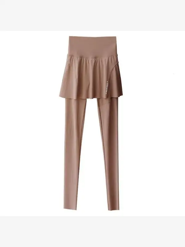 Yogahose mit hoher Taille, Damen-Arche, hautgemusterter, elastischer Bot, neun Zähne Länge, vielseitige Oberbekleidungshose