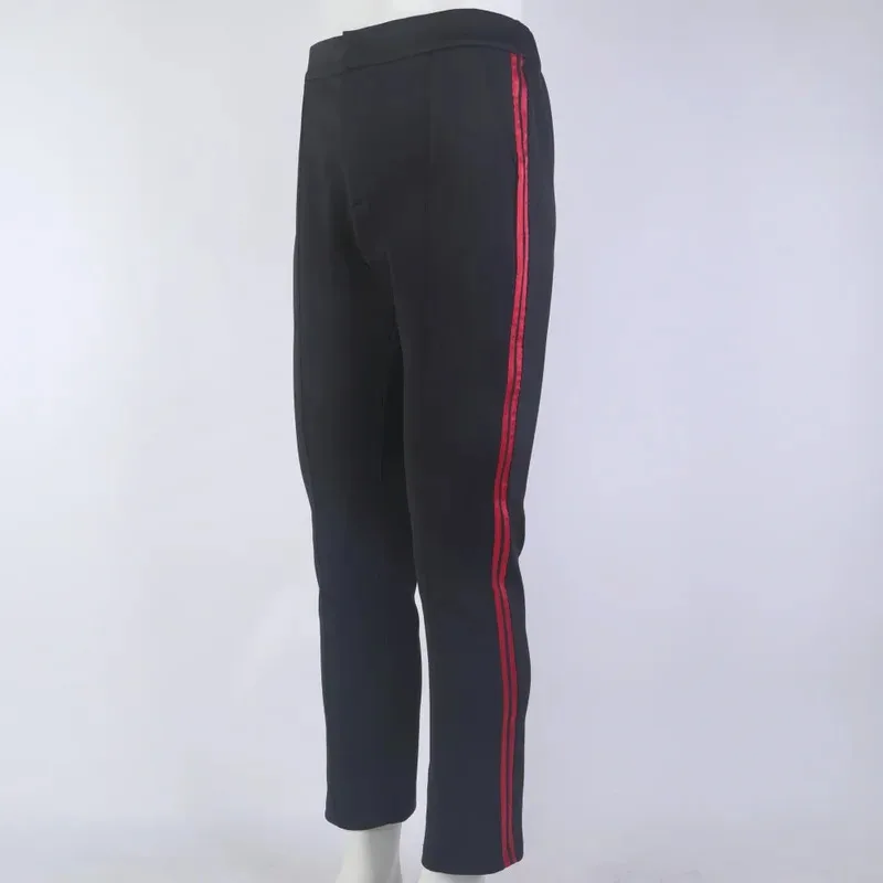 이상한 세계 캡틴 파이크 레드 스트라이프 남성 바지 SNW Starfleet 바지 코스프레 ST 의상