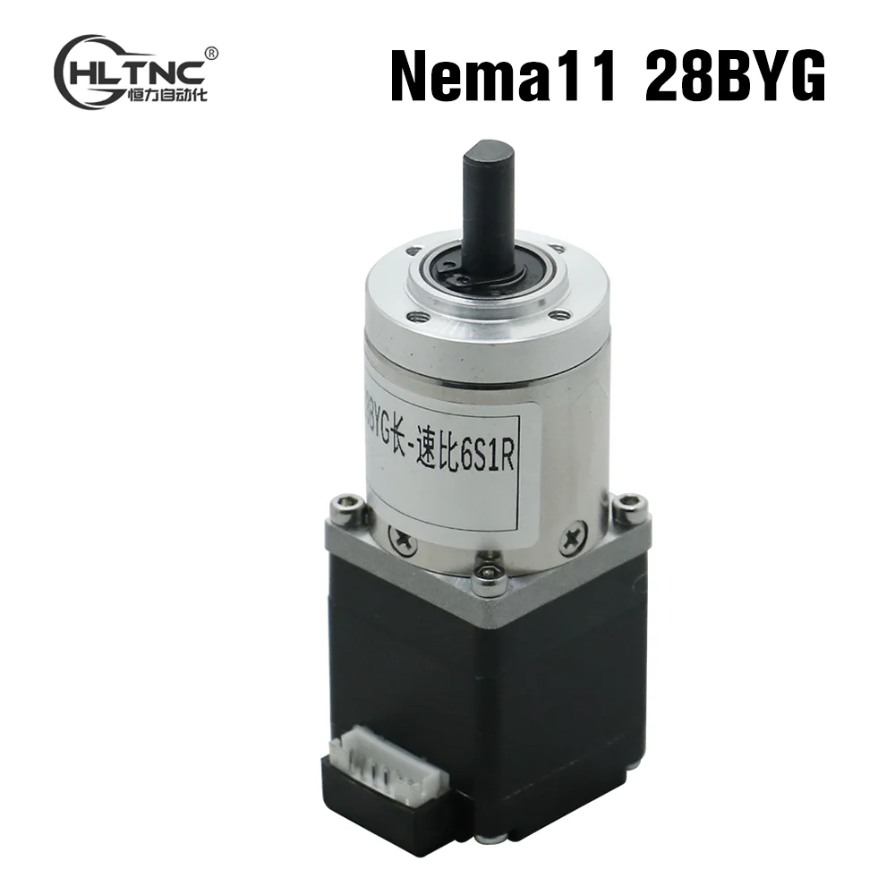 HLTNC Nema11 28BYG 0.67A Micro Stepper Motor With Gear Ratio 5.18 27 435 Planetary  Reducer Gearbox For DIY CNC Robot 3D Machine