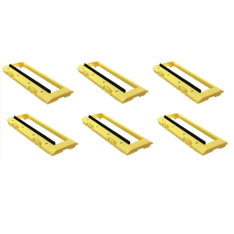 6ชิ้นฝาครอบแปรงหลักสีเหลืองของเครื่องกวาดเหมาะสำหรับ iLife A4 T4 A4S X430อะไหล่ X432อุปกรณ์เสริมอะไหล่ทดแทน