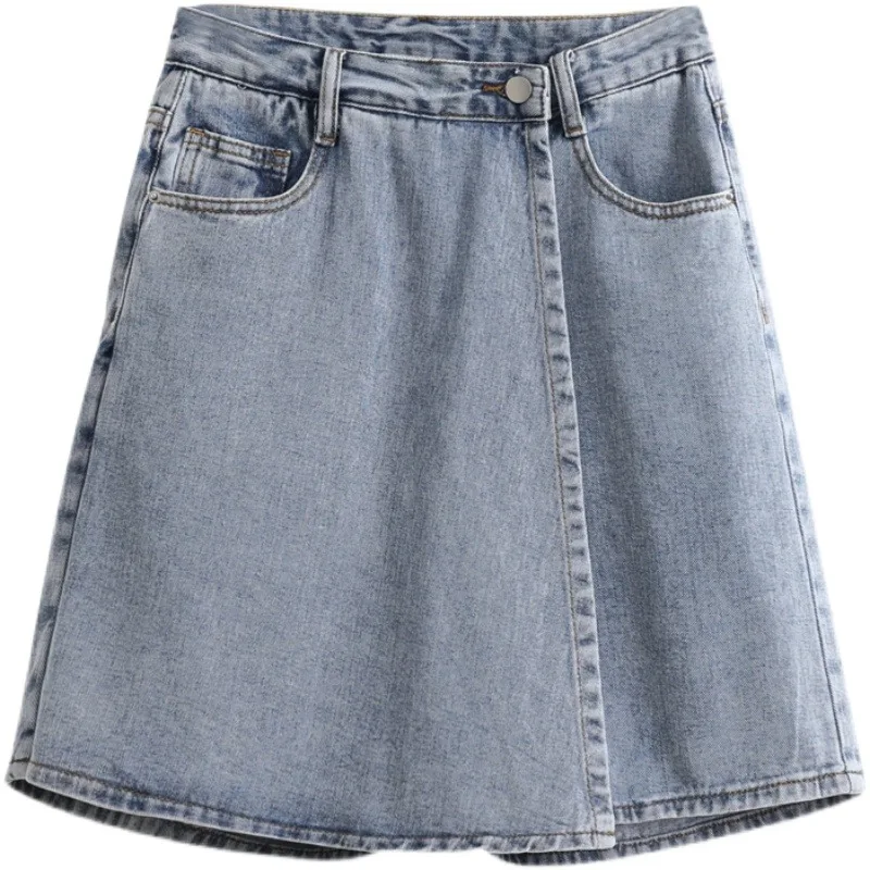 Shorts Skirts Women Summer Large Size 5XL A-line Pockets All-match Korean-style Wide-leg Trendy Chic Solid New 2022 High Waist