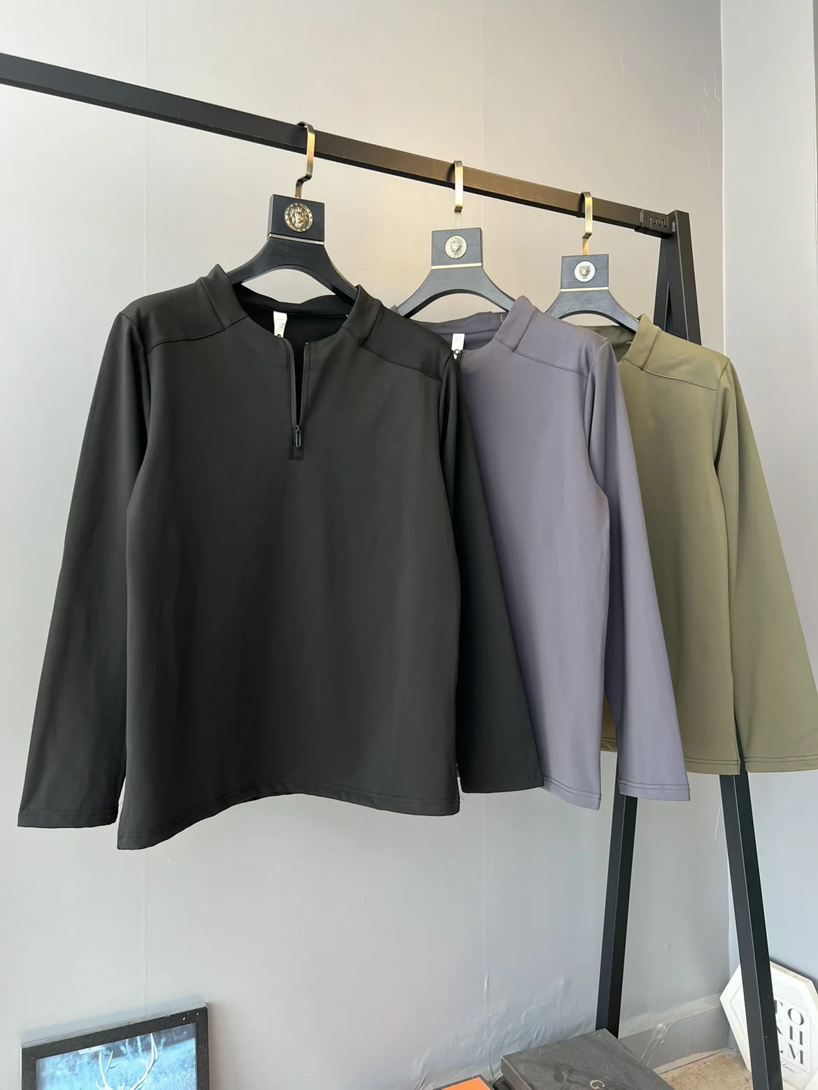 

Мужская термофутболка с круглым вырезом и начесом, однотонная, базовый слой, высокоэластичный хлопок, осень-зима, новинка