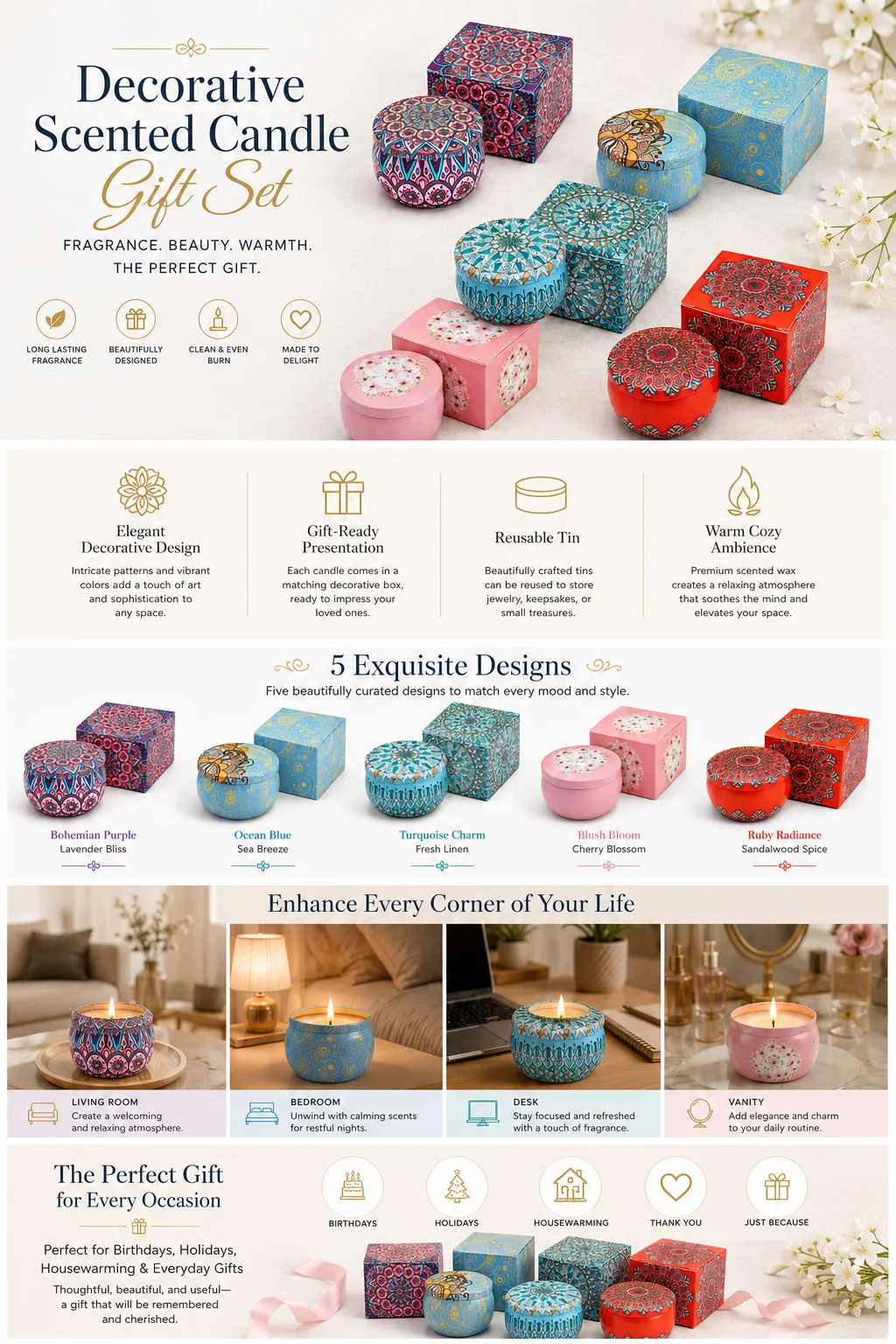 Scented Candle with Dried Flow - огляд і ціна Potpourri Dried Flower
