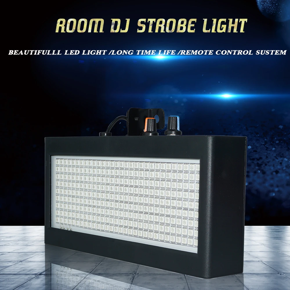 180/270/390 LED Strobe Flash Light Portable 35W RGB Remote Sound Control Strobe Speed Adjustable for Stage Disco Bar Party Club