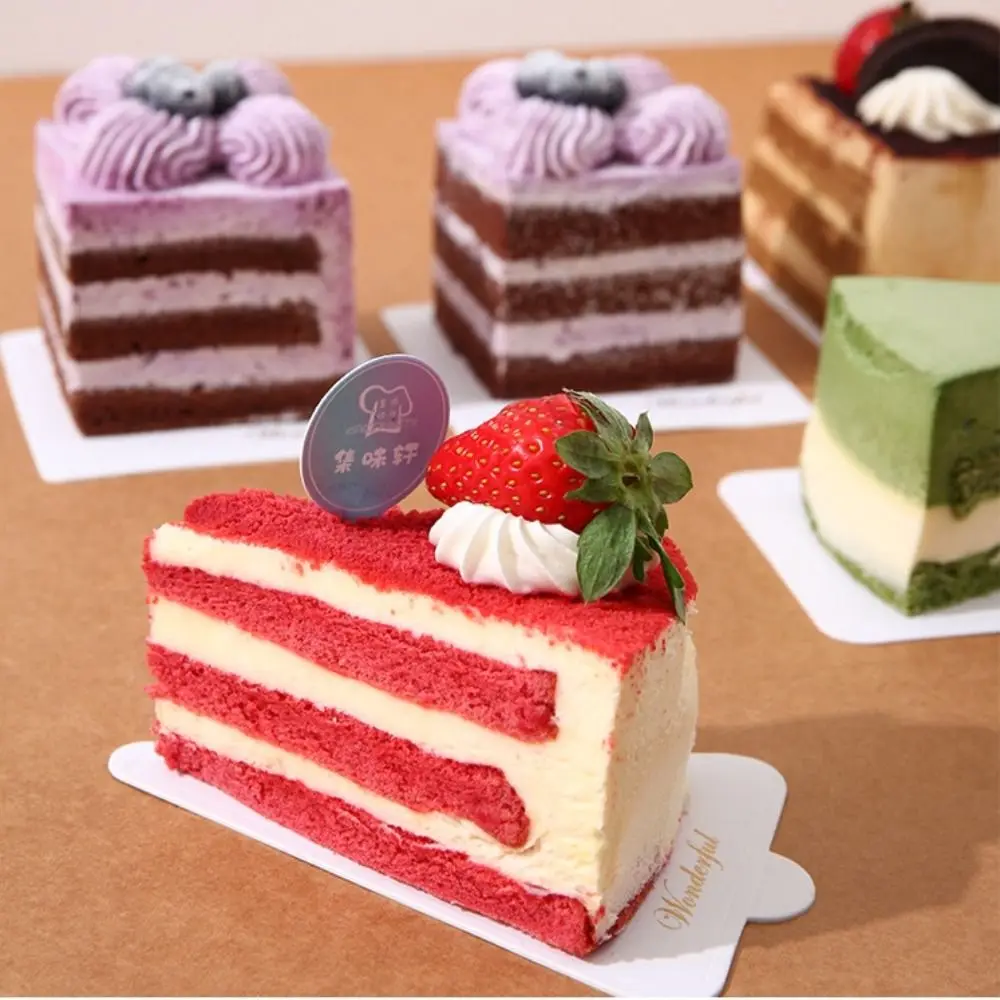 50/100pcs New Disposable Dessert Boards Golden White Thicken Paper Mousse Cake Base Round Square Paper Food Mats for Parties