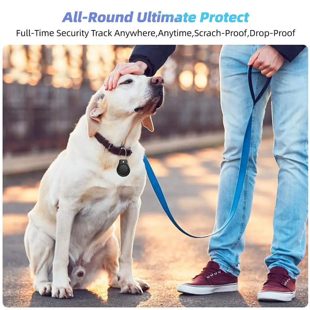 For Airtag Protective Cover Locator Children's Pet Anti Loss Device Safety Lock Metal Rope Protective Cover High Quality