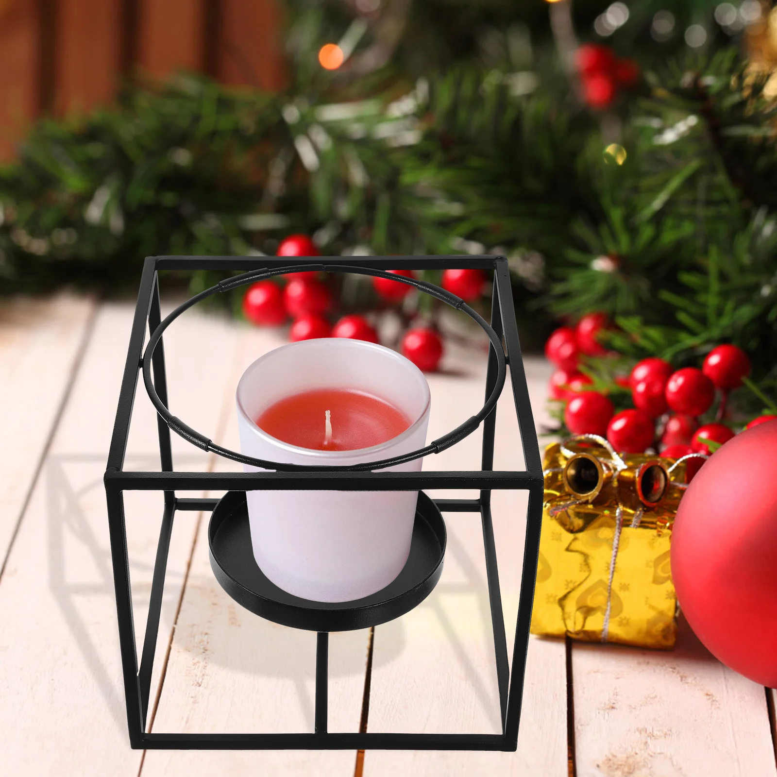 

Black Iron Art Holder Elegant Metal Candlestick Holder Decoration for Living Room Dining Room Wedding Party Romantic