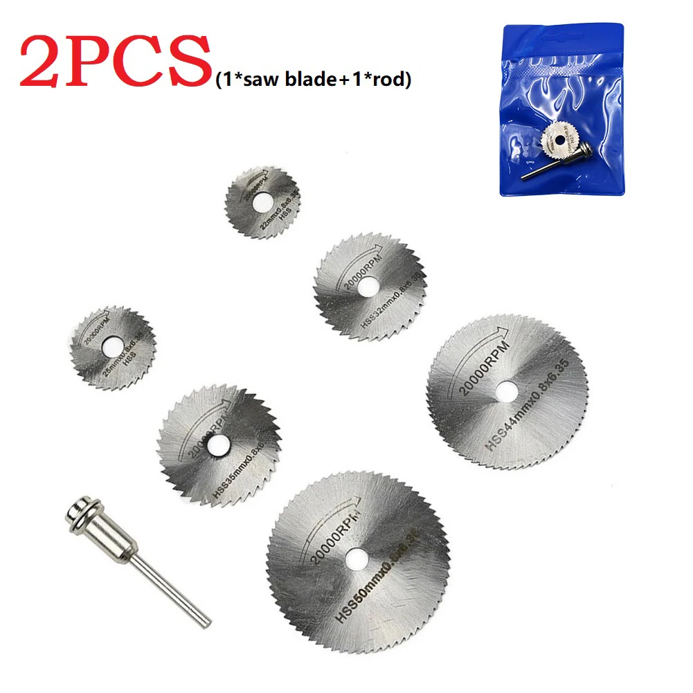 

Mini HSS 2PCS Circular Saw Blade Rotary Marble Saw Multi Cutter Circular Saw Multi Tool Blades Cut Disc For Wood Glass Metal