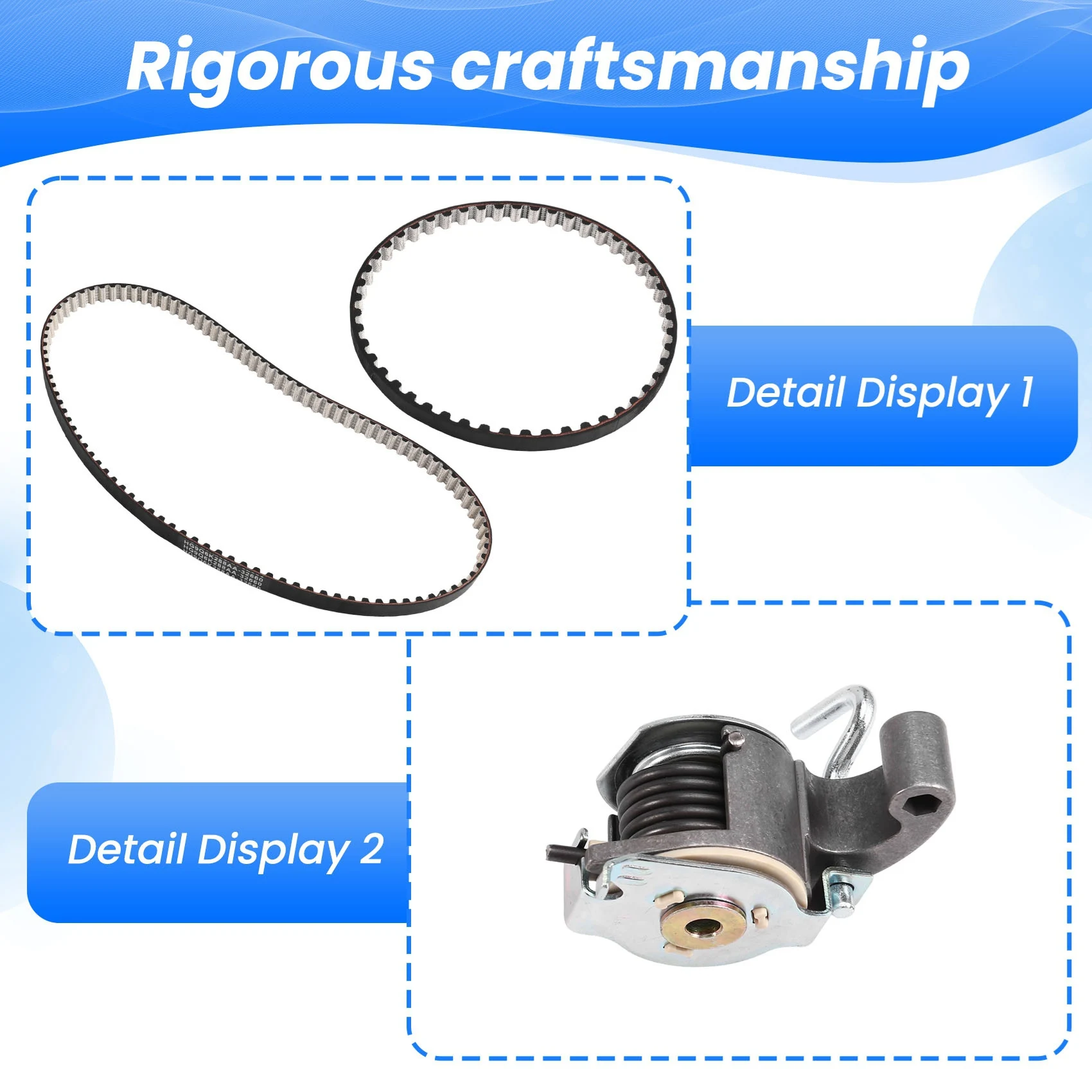 

Для Ford Transit Custom 2016-2023 Сменный ремень ГРМ и масляный насос, натяжитель влажного ремня (2580919, 2011555, 2288815)-AD39