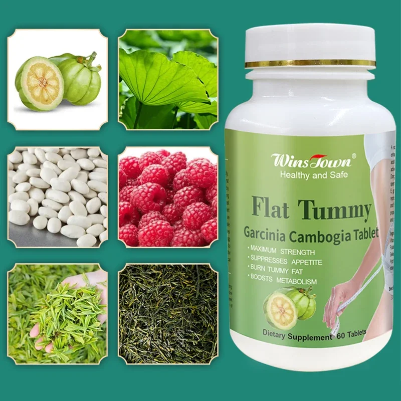 60 slimming flat tumor tablets, pills, health food, slimming Tenghuang tablets, burn tumor fat