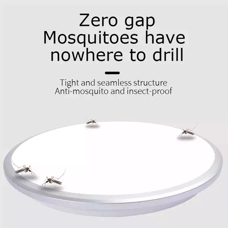 Round Flush Mount LED Ceiling Light Waterproof Ceiling Fixture for Kitchen Living Room Bathroom Porch Laundry Hallway