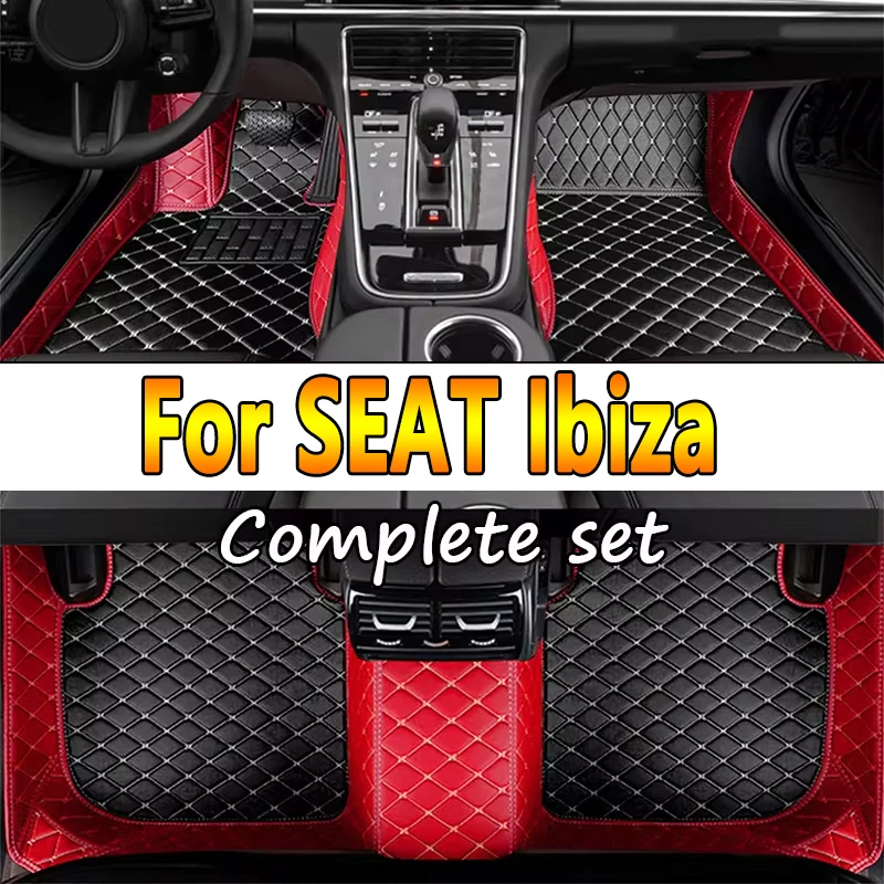 

Автомобильные коврики на заказ, автомобильные коврики для SEAT Ibiza 2018 2019 2020 2021, автомобильные роскошные кожаные коврики с полным покрытием для мужчин и женщин