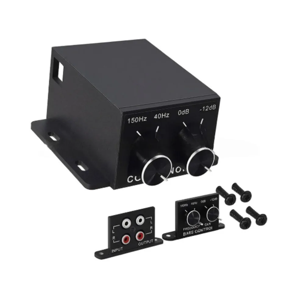 Car Audio Bass Knob for Subwoofer Volume Tuning Compact Dash Mount Design 5V ABS Black Controller with Compatibility
