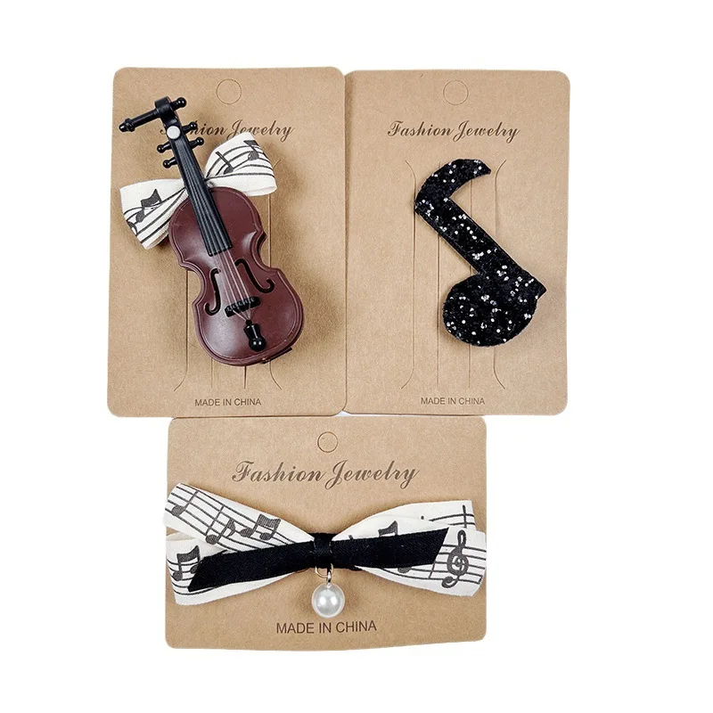 kids Violin Musical Note Hair Clips For Girl Children Cute Kawaii Sweet Designer Hairpin Fashion Accessories