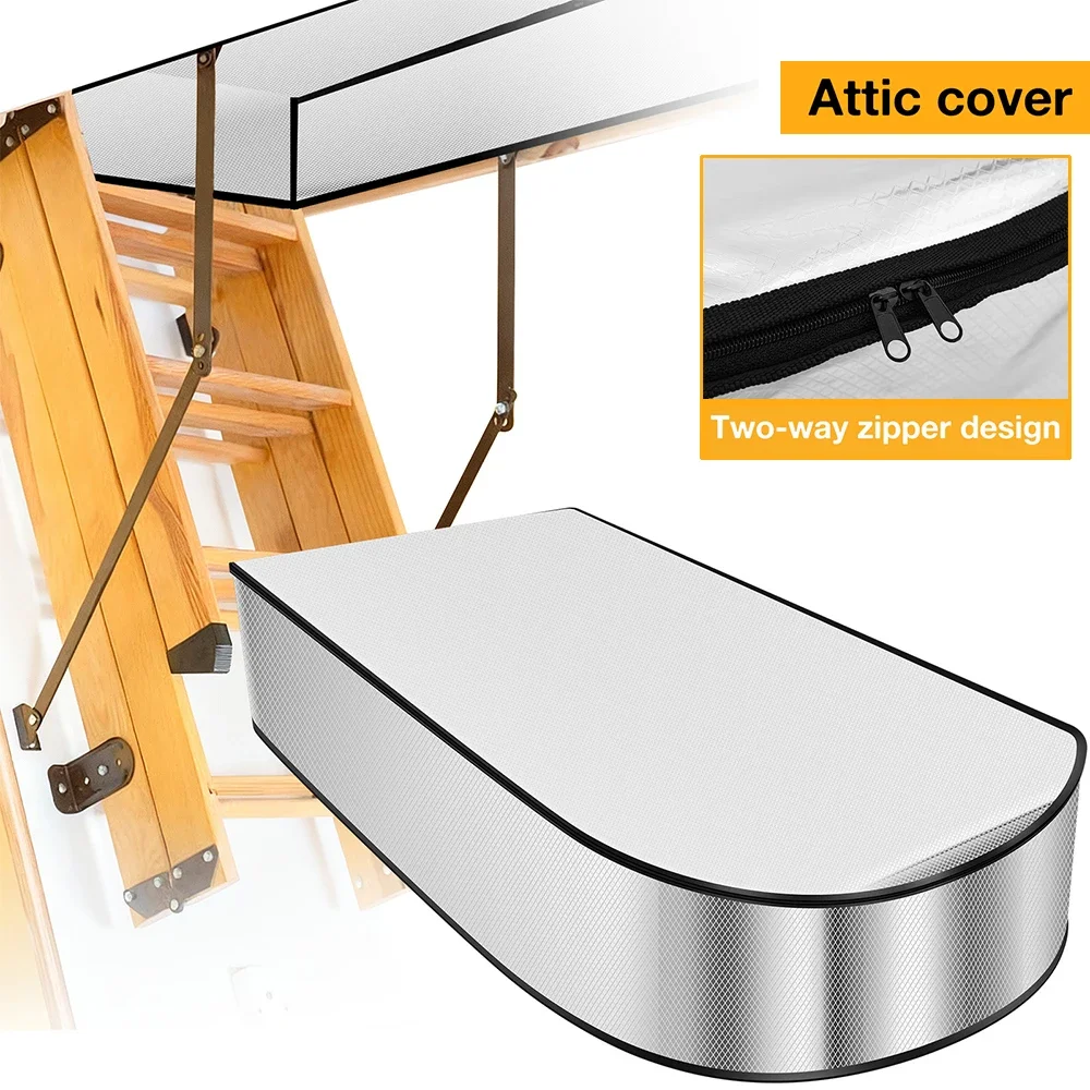 

Универсальный энергосберегающий утеплитель для чердачных лестниц и дверей с молнией, двойной пузырчатый изолятор, тент для откидных лестниц