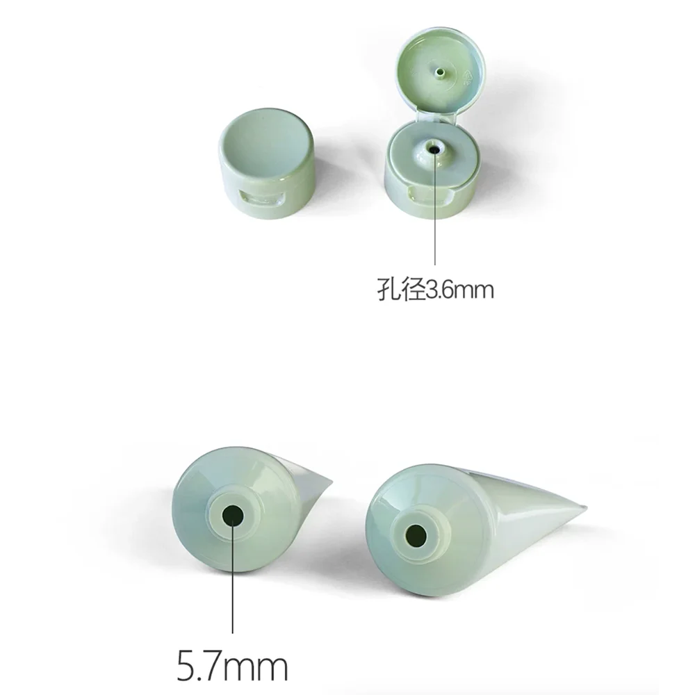 60ml Pale Cyan-Green Soft Tube Empty 60g Cosmetic Squeeze Bottle Hand Cream Body Lotion Refillable Container
