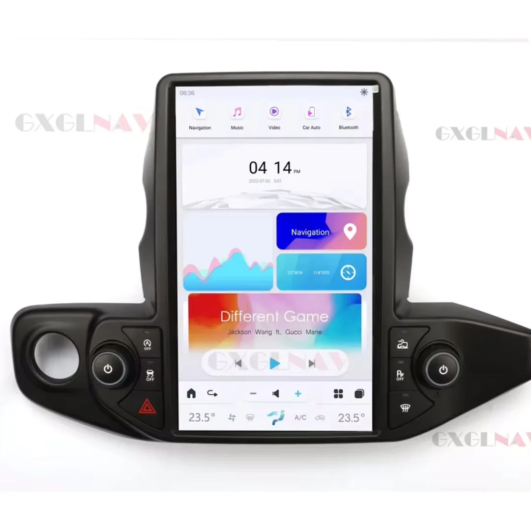 

GXGLNAV Vertical Screen Car Radio Carplay For Jeep Wrangler Rubicon 2018 2019 2020 2021 Android 11 Head Unit Auto GSP Player