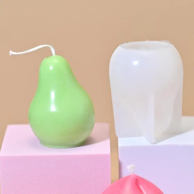 3D-Fruchtförmige Silikon-Kerzenformen, Antihaftbeschichtet, Wiederverwendbar, Ideal für DIY-Kerzenherstellung und Heimdekoration – Detail 4