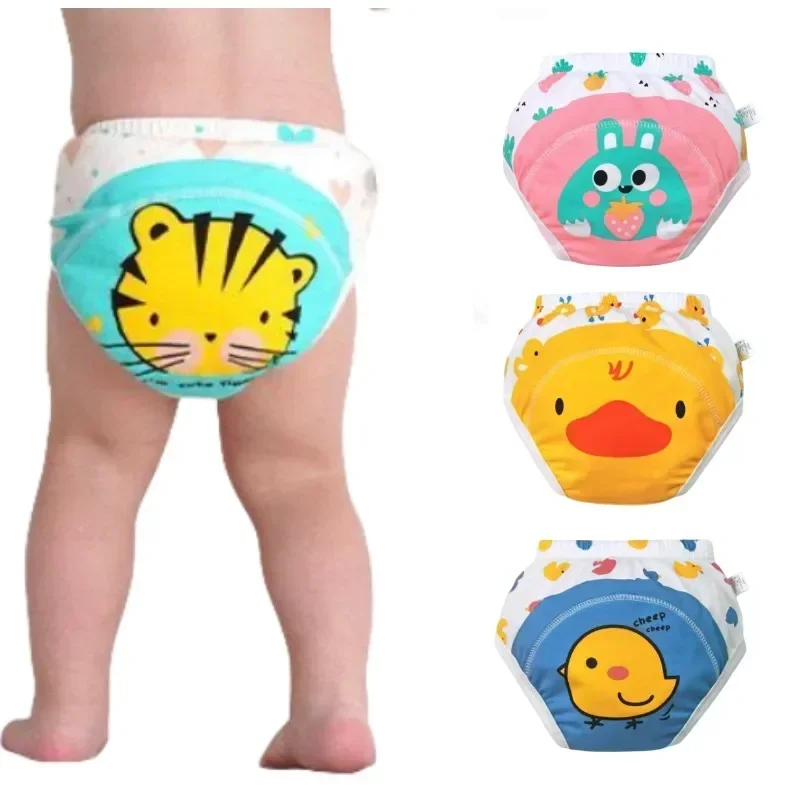 Baby Potty Training Pants Nappies Boys Girl Cotton Cloth Panties Reusable Underwear Washable Water Proof Diaper