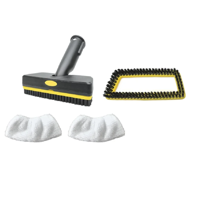 Kit spazzola a vapore portatile con testine sostituibili e panno per la pulizia per Karcher SC1-5 CTK1020