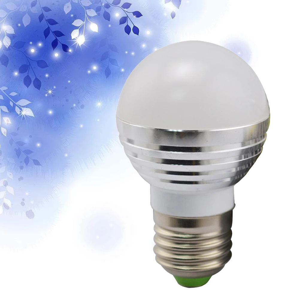 

E27 3W RGB Bulb Dimmable RGB LED Bulb with Infrared Remote Controller without for Home Decor