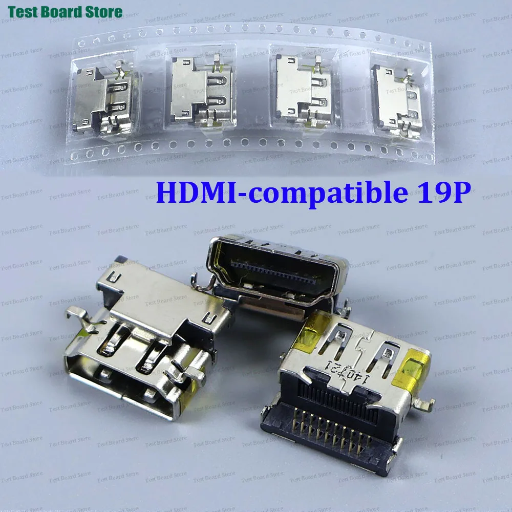 1/2/5PCS For Asus Lenovo HP Samsung Etc Laptop Motherboard HDMI-compatible Female Jack PCB Socket Connector 19P Port