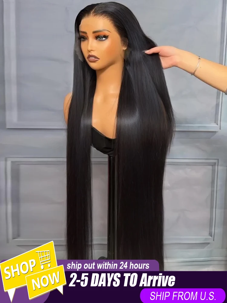 

30 36 Inch 13x4 Lace Front Wigs Straight Human Hair 250% Density Full Lace Frontal Wig Wear&Go 5x5 Glueless Lace Wig Pre Plucked