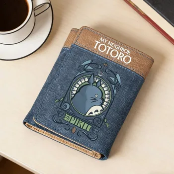 Monedero Pequeño de Lona con Diseño de Anime de Mi Vecino Totoro, Porta Tarjetas