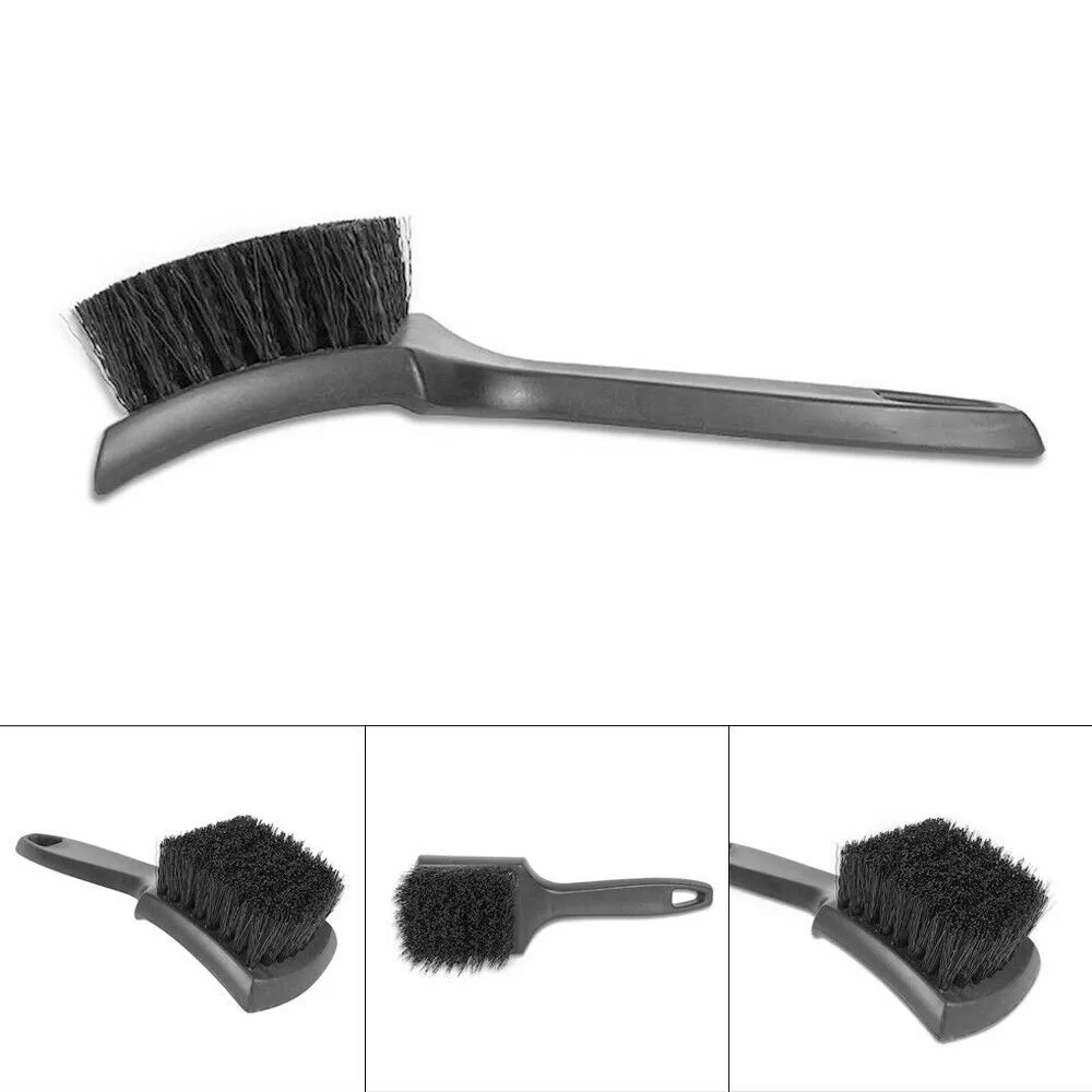 Auto Tire Scrub Brush with Special Nylon Bristles for Cleaning Wheels Tires and Rims on Cars and Other Vehicles