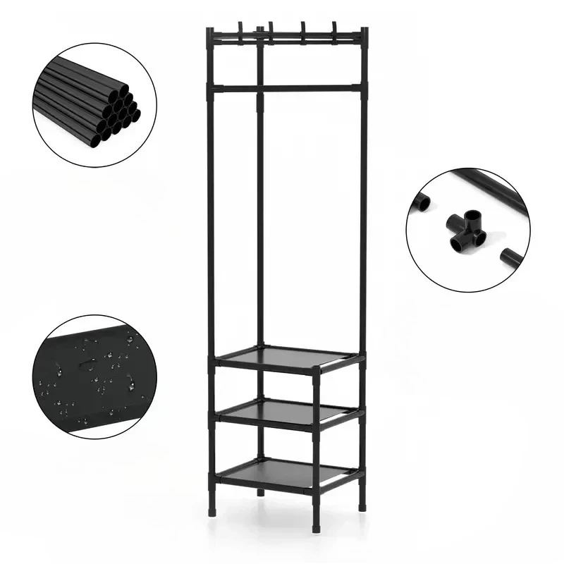 

For Metal Clothes Coat Racks Sofa Clothing Storage Wearing for Clothes Arara Chair Shoe Rack for Living Room Shelf Wall