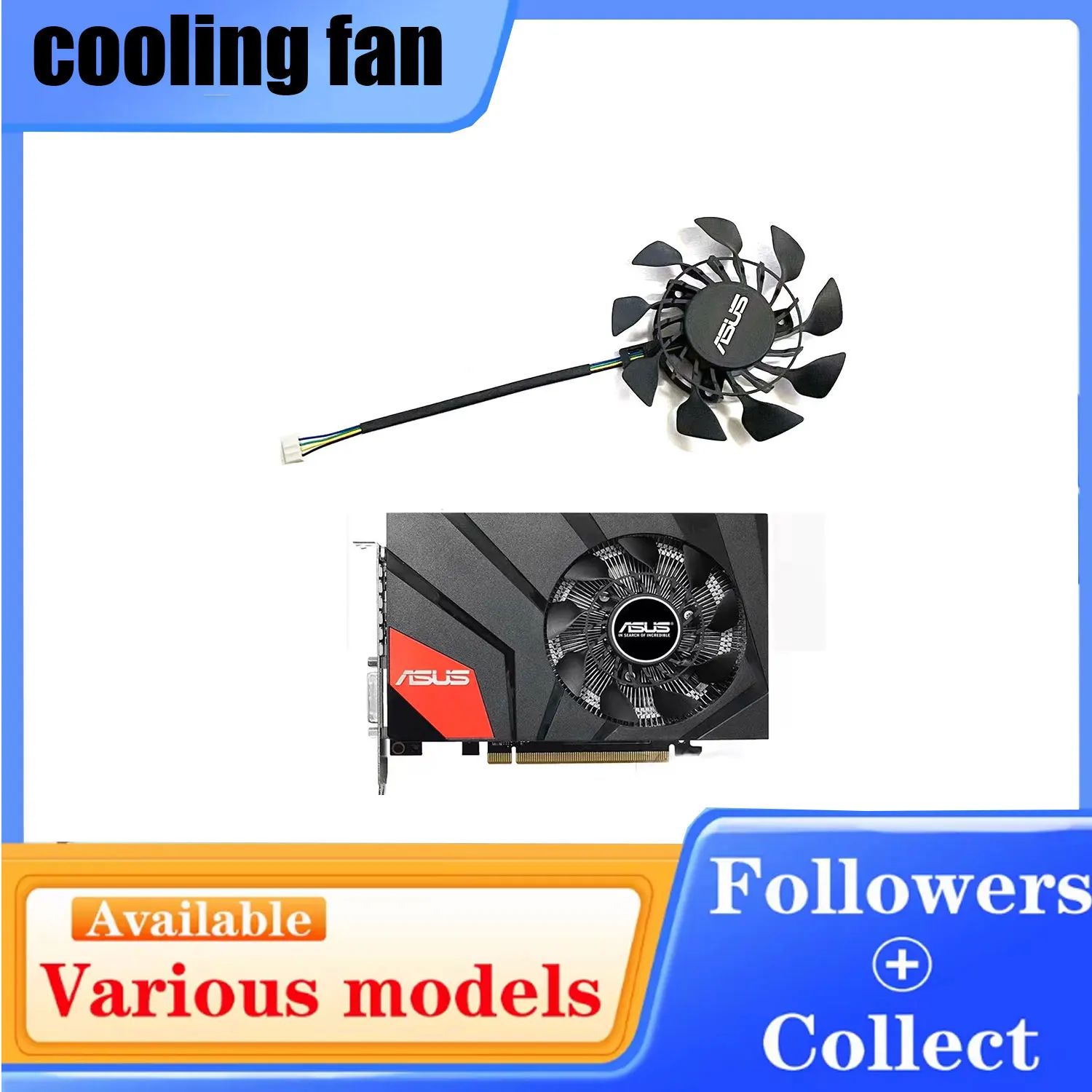 NEW 85MM 4PIN T129215SU FD9015U12S PLA09215S12H suitable for ASUS GeForce GTX760 670 970 MINI graphics card