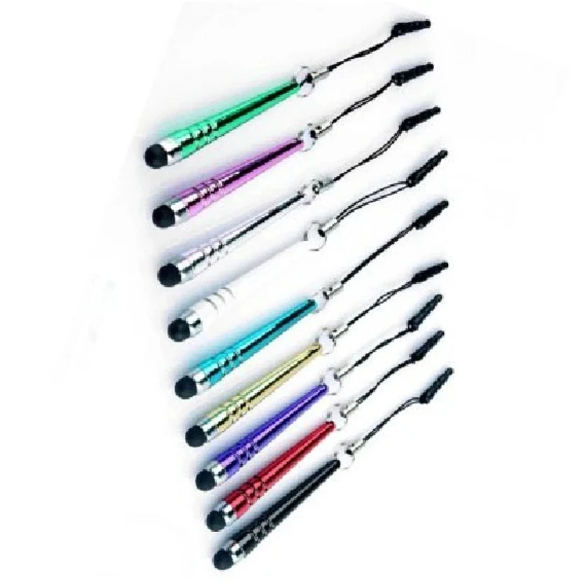 

100pcs Universal Baseball Capacitive Screen Touch Pen Stylus with Dust Plug for iPhone iPad Samsung Android Mobile Phone Tablet