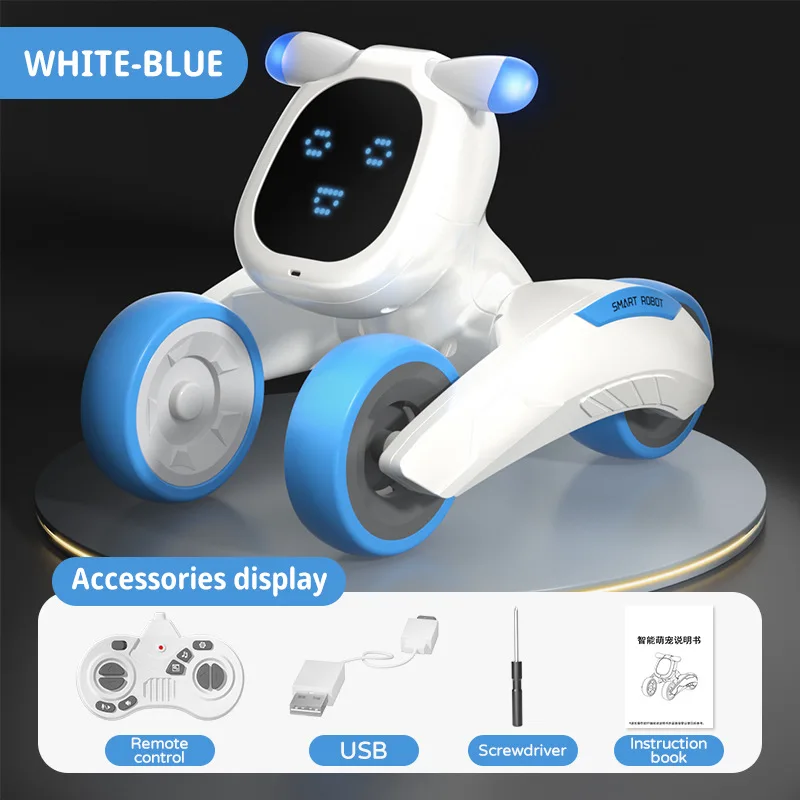 1-3-5-7-10 años Rc Robot perro cachorro educación temprana mascotas inteligentes juguetes para niños para bebé juguete de baile Robots de control remoto niños