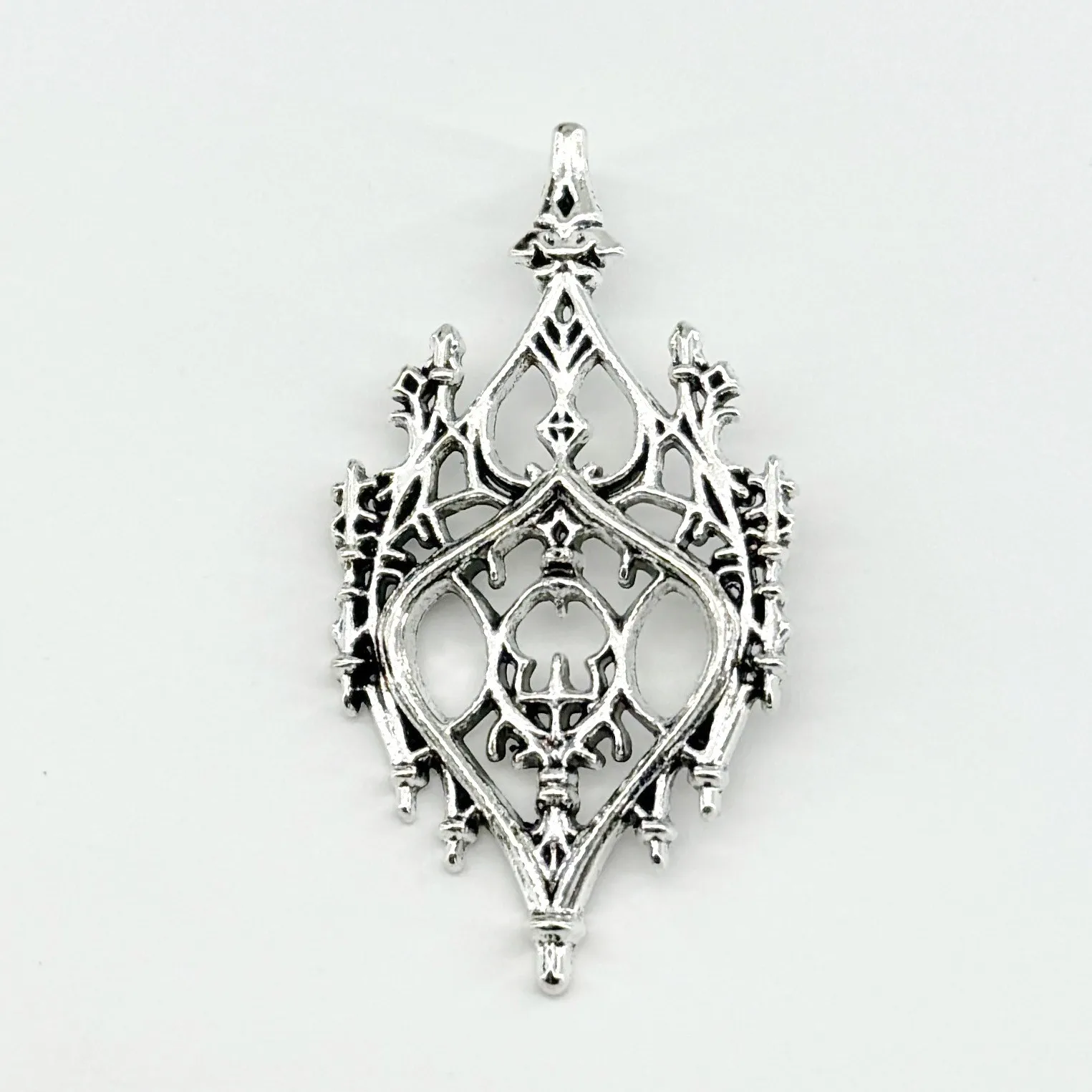 3Pcs Old Castle Pendants  , Gothic jewelry, Pagan, Alternative accessories, Hollow Castle, Retro, Witch, Punk, Magic School,