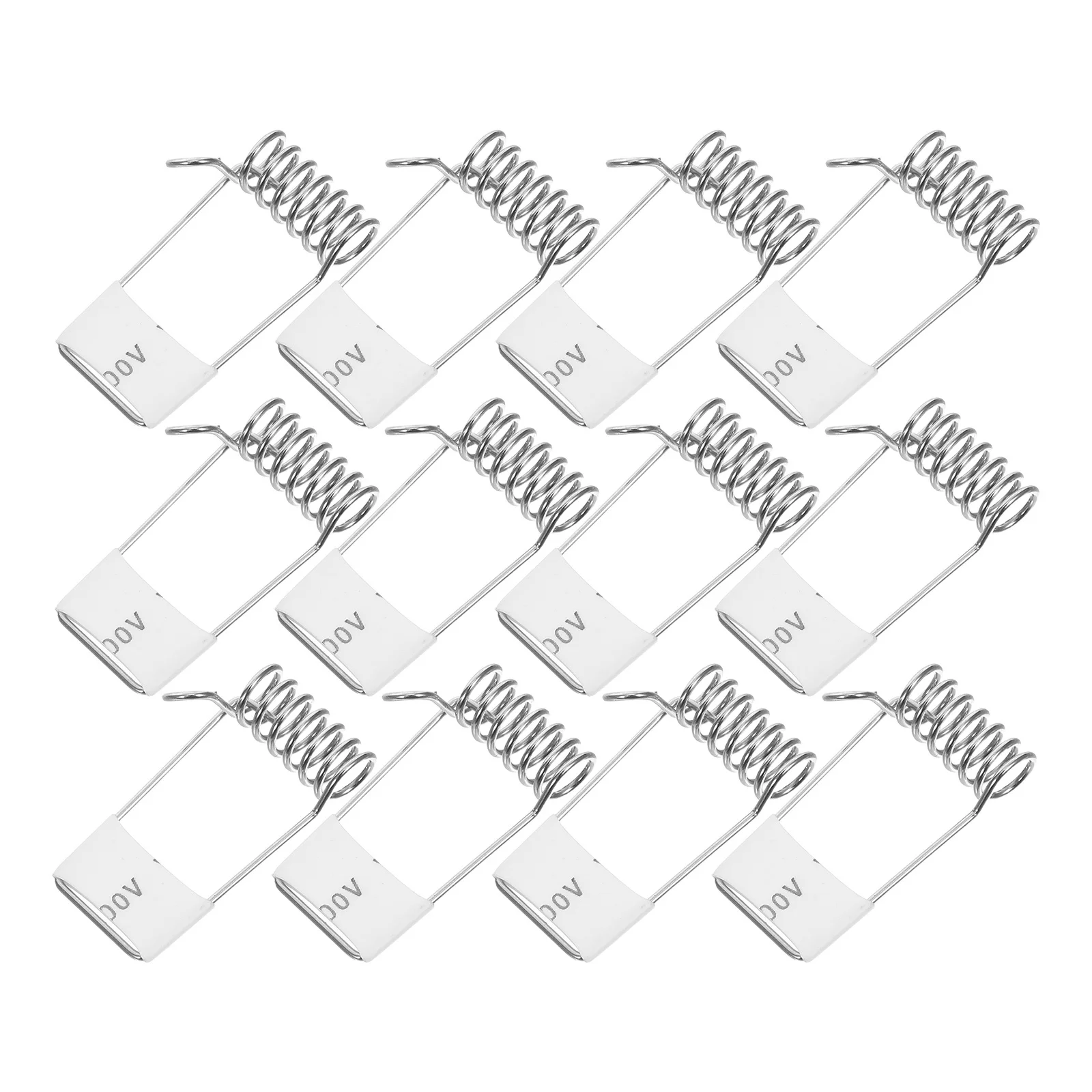 

30Pcs LED Panel Light Spring Clip High Hardness Injection Molded Silver Ceiling Lamp Spotlight Fixed Circle Durable
