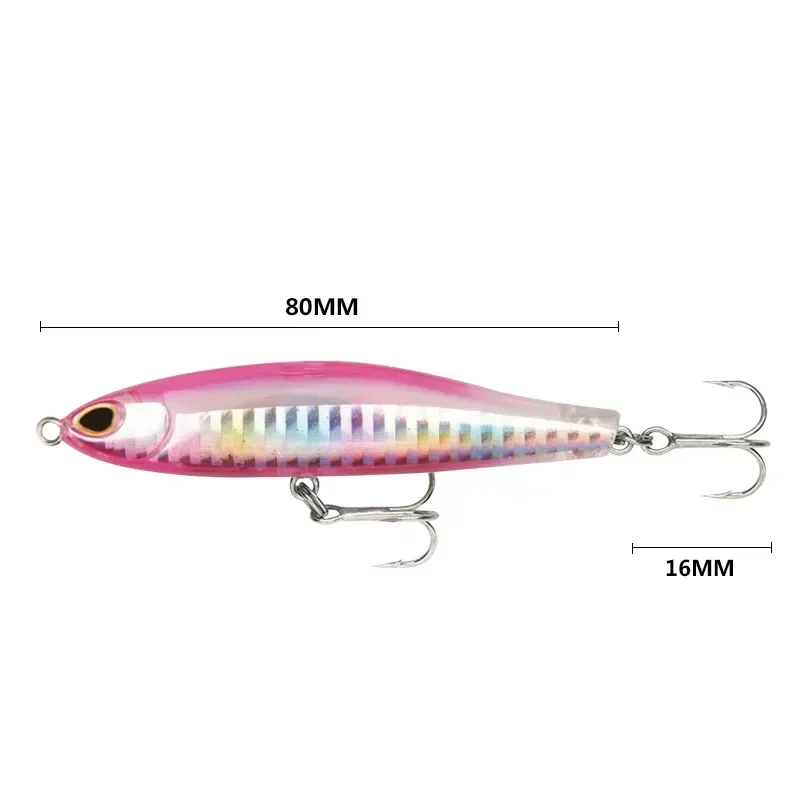 MOTONA Pencil Fishing Lure 10 Colors Professional Floating Hard Bait Carp Fishing Tackles 18g 80mm  Olta Takımı Profesyonel