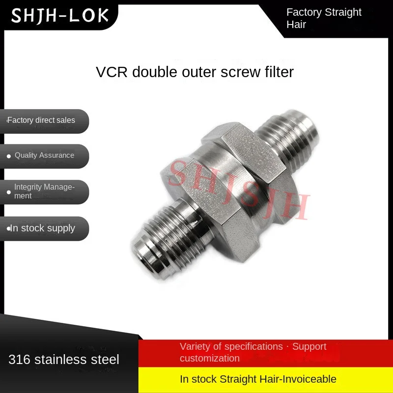 Swagelok Interchangeable 316 Stainless Steel SS-4FWS-VCR-05 Welded VCR Filter High Temperature Pneumatic Water Shutoff Valves