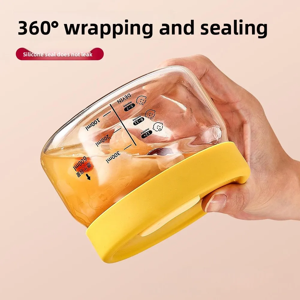 Glass Food Storage Container Airtight Leakproof Food Bowl Bento Lunch Box Microwave Oven Dishwasher Safe Lunch Packing Storage view 4