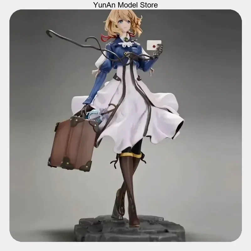 Anime Figure Model Statue Collection Desktop Decoration Ornament 25cm Violet Evergarden Standing Position Gift