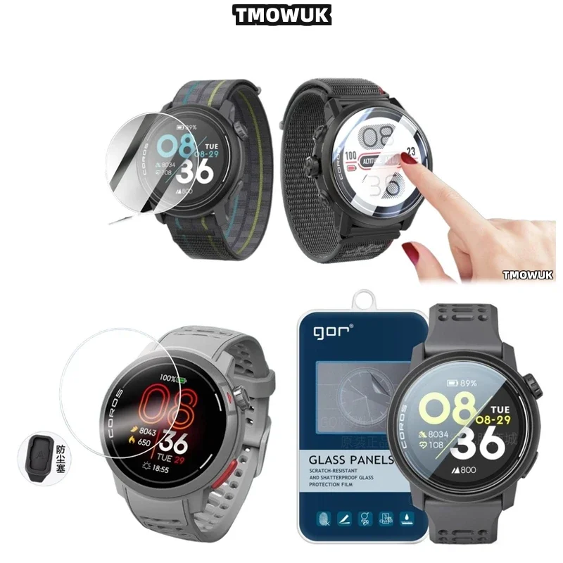 9H Tempered Glass Screen Guard For Coros PACE 2 3 42 46 MM APEX 2 Pro VERTIX 2 2S HD Smart Watch Protector Film