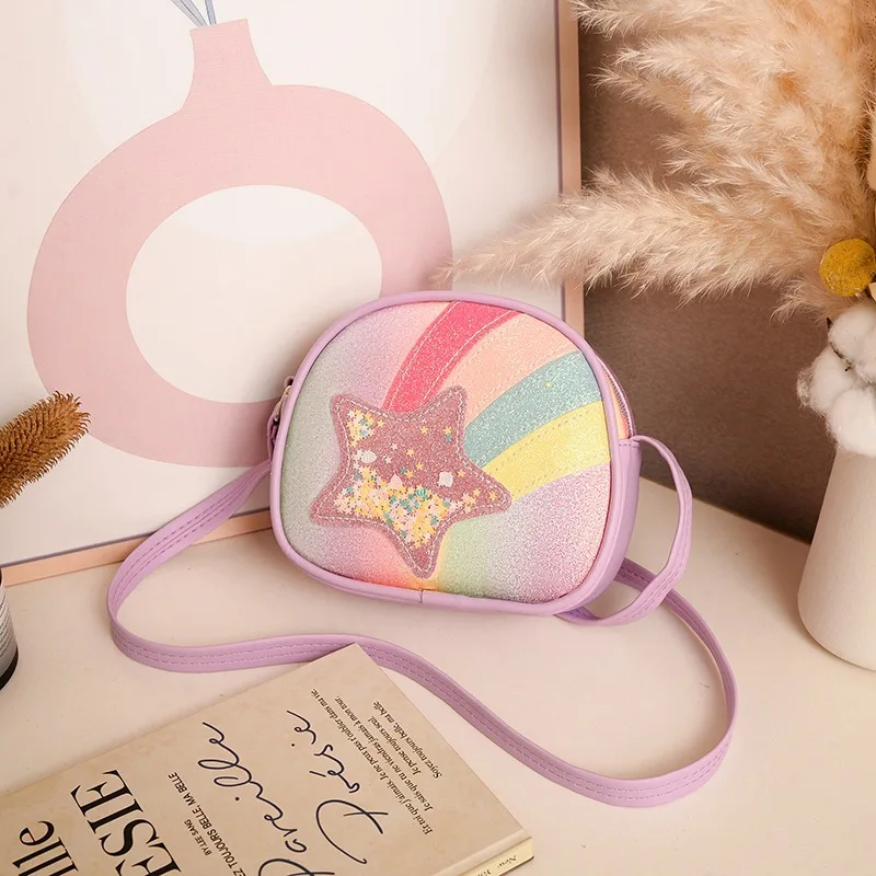 

Rainbow Star Cute Girl Crossbody Bag Travel Small Coin Purse and Handbags Designer Bag Women Shoulder Bags Сумка Женская Bolso