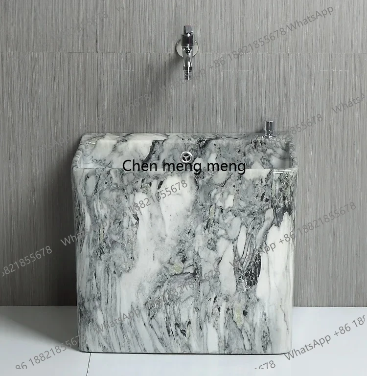 

Art mop pool with faucet, mop pool outside, stone pattern mop basin wash basin