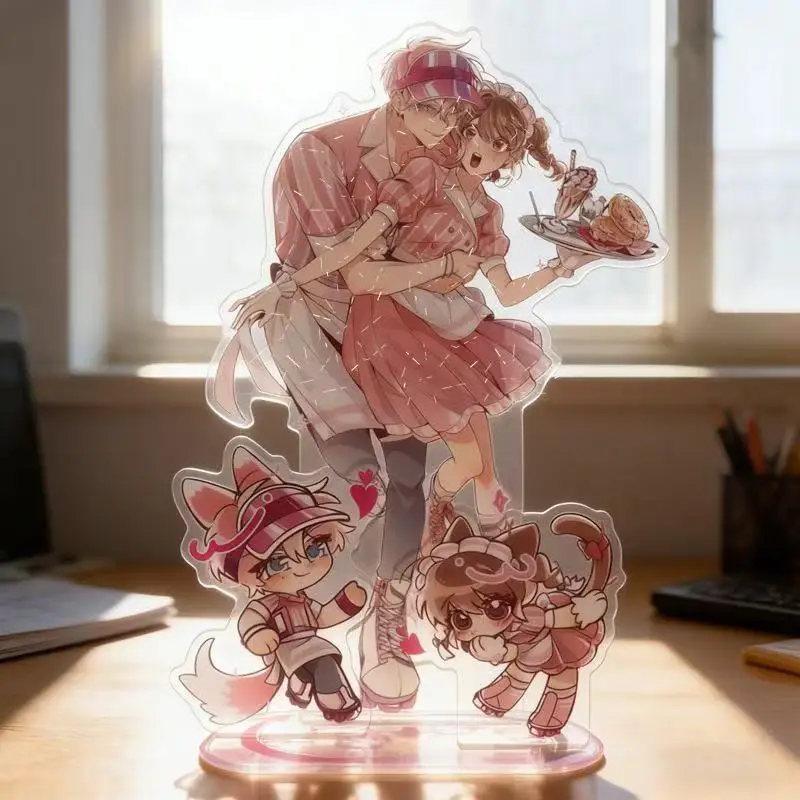 Anime Peripherals Utage Kinoshita Figure Double-sided Standee Tamon Fukuhara Figurine Acrylic Stand Decoration Collection Toys