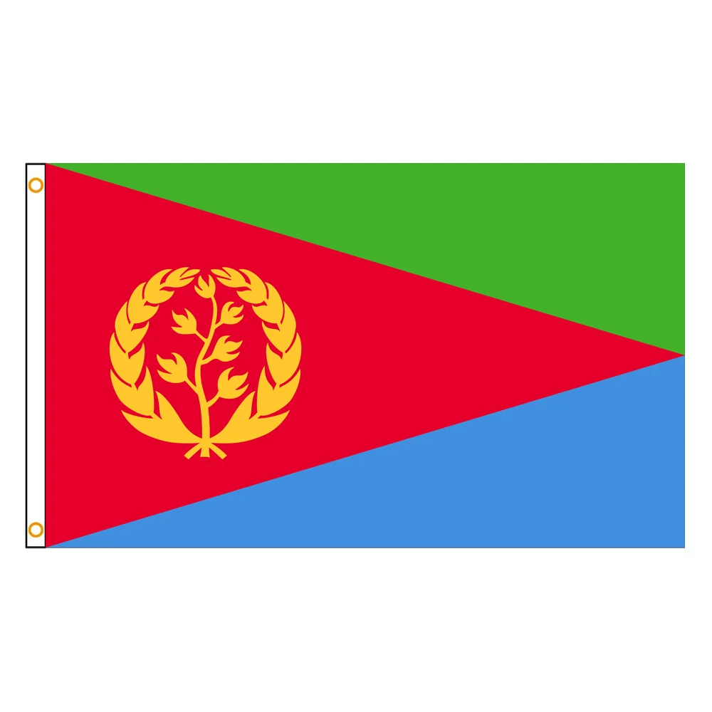 60×90 90x150 120×180CM Eritrea Emblem Flag Polyester Printed Banner Tapestry For Decor