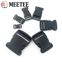 10/20Pcs Plastic Side Release Buckles 10-50mm Black Backpack Strap Adjustable Clasp Webbing Hook Luggage Dog Collar Accessories