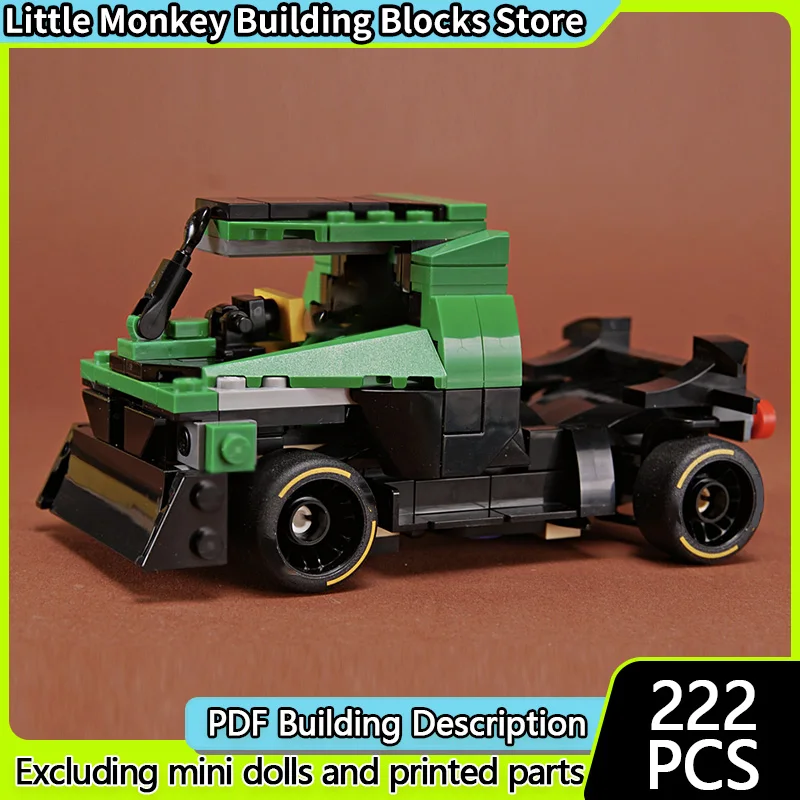 

Speed Racing Car Model MOC Building Bricks Modified Race Truck Modular Technology Children Holiday Gifts Assemble Toys Suit