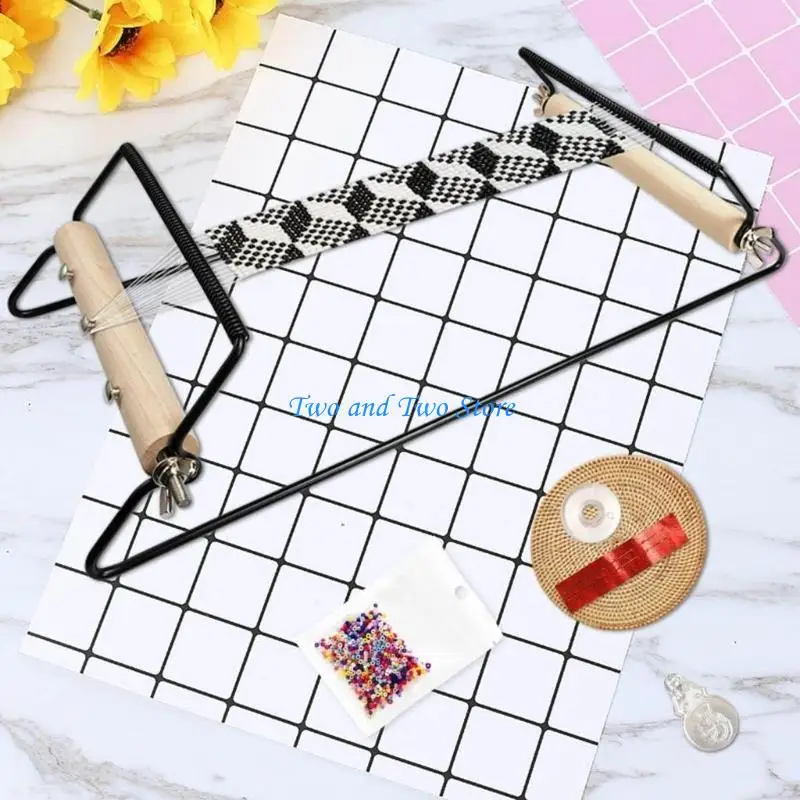 HX6F Versatile Metal Bead Weaving Machine Loom for Home DIY Projects and Gift Giving