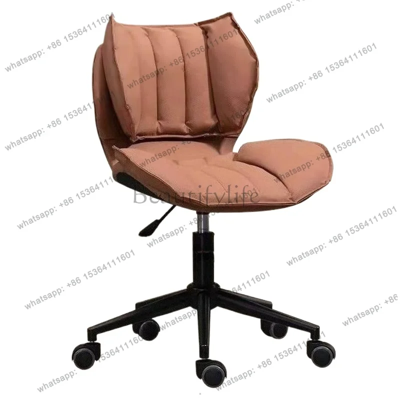 

No Arm Small Office Chair Visitor Storage Home Swivel Living Room Office Chair Ergonomic Cheap Silla De Escritorio Furniture