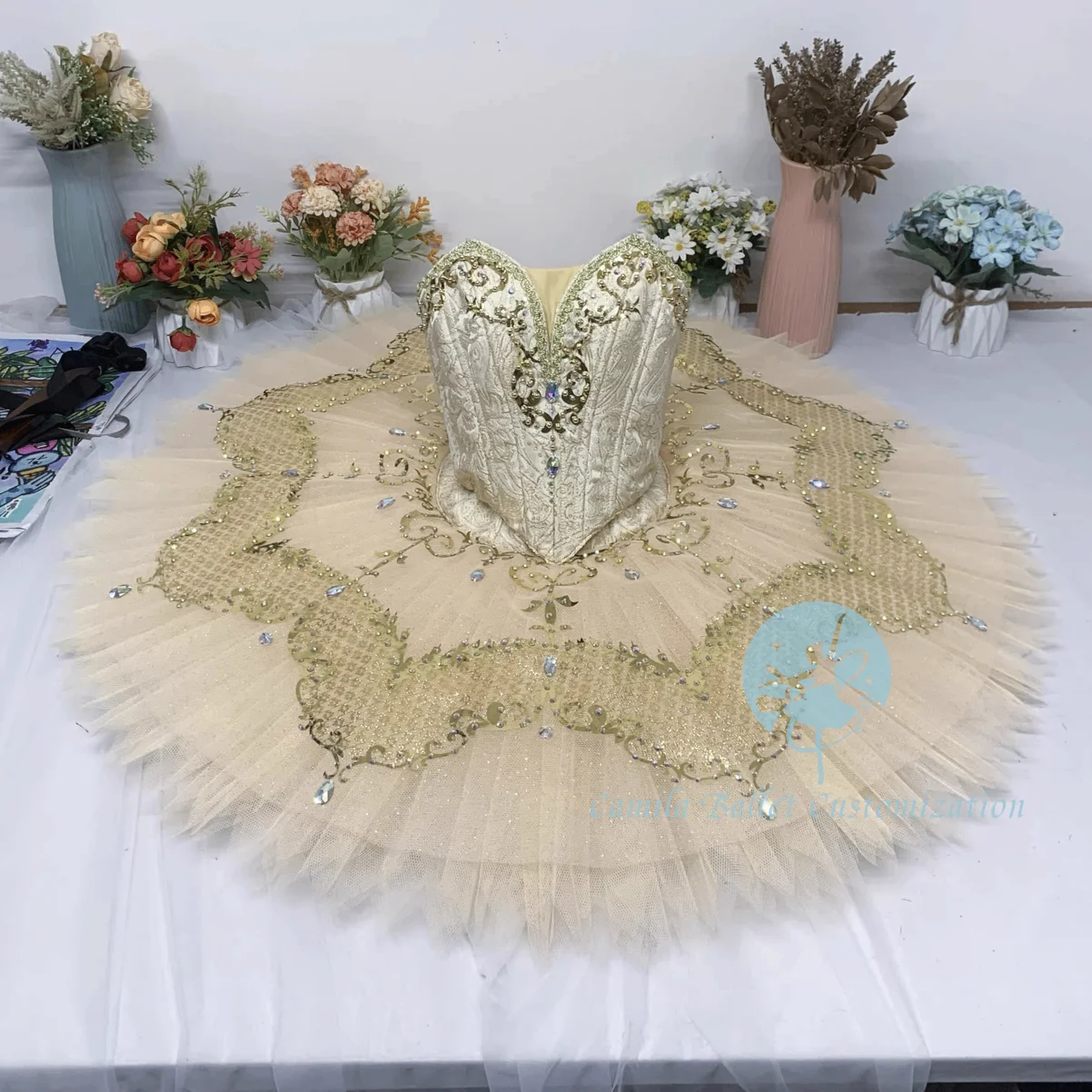 

Элитная индивидуальная балетная юбка-туту для выступлений на конкурсах по балету в стиле Дон Кихота для взрослых и детей.